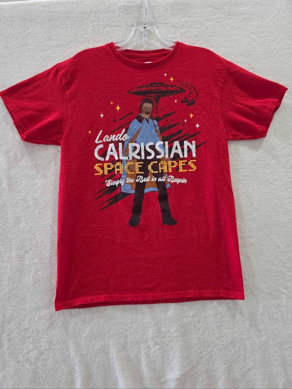 Star Wars Lando Calrissian Shirt Men's Medium Space Cape Red Best In Bespin